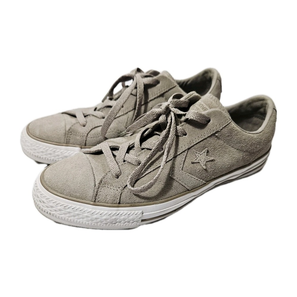 Converse Star Player Oxford Low Suede Shoes Grey Sneakers Womens Size 8 - Picture 1 of 10